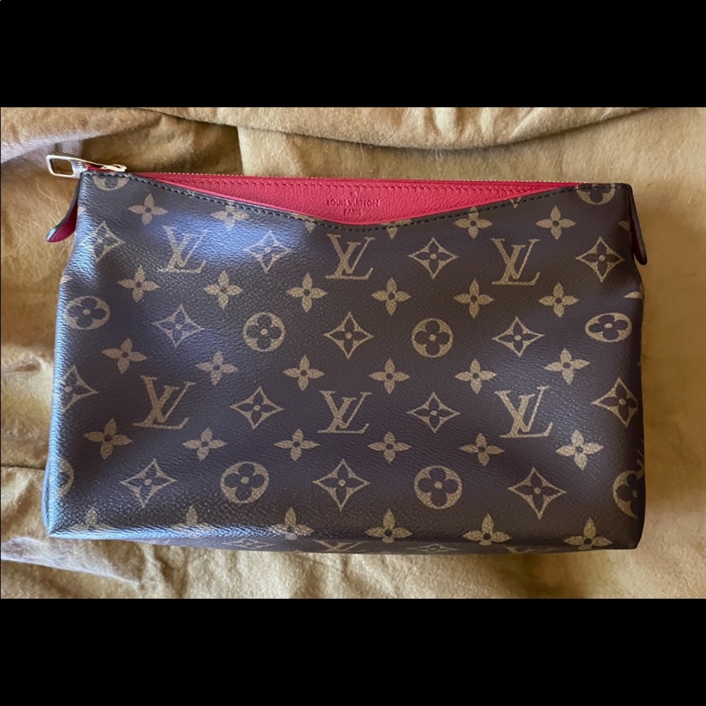 Louis Vuitton Monogram pallas cosmetic bag- D ring conversion